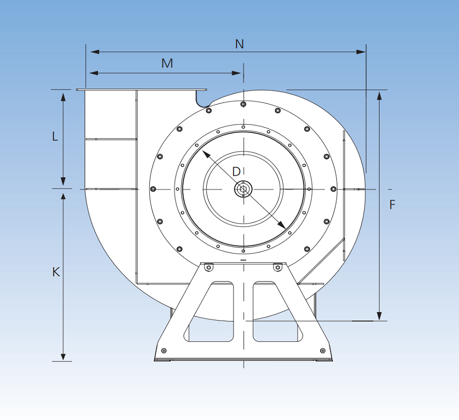 JK-30MTD Fan Dimension B